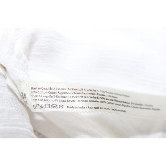 FP One Free People Adella Lace Sheer Slip Dress White Women's Size XS H14119 - Picture 7 of 13